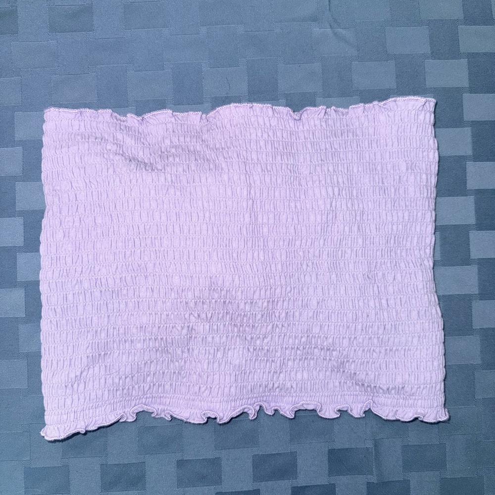 Purple Textured Tube Top